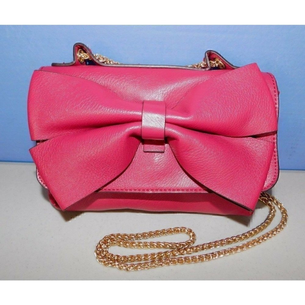 CHARMING CHARLIE RED-ISH PINK COLOR SHOULDER BAG, HANDBAG, PURSE